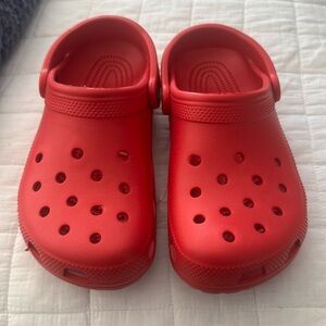 New Red kids crocs